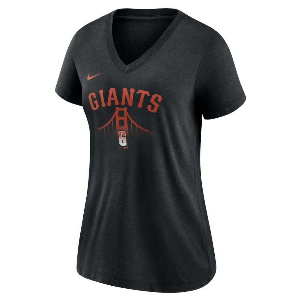 San Francisco Giants Nike Women's City Connect Tri-Blend V-Neck T-Shirt - MLB T-shirts