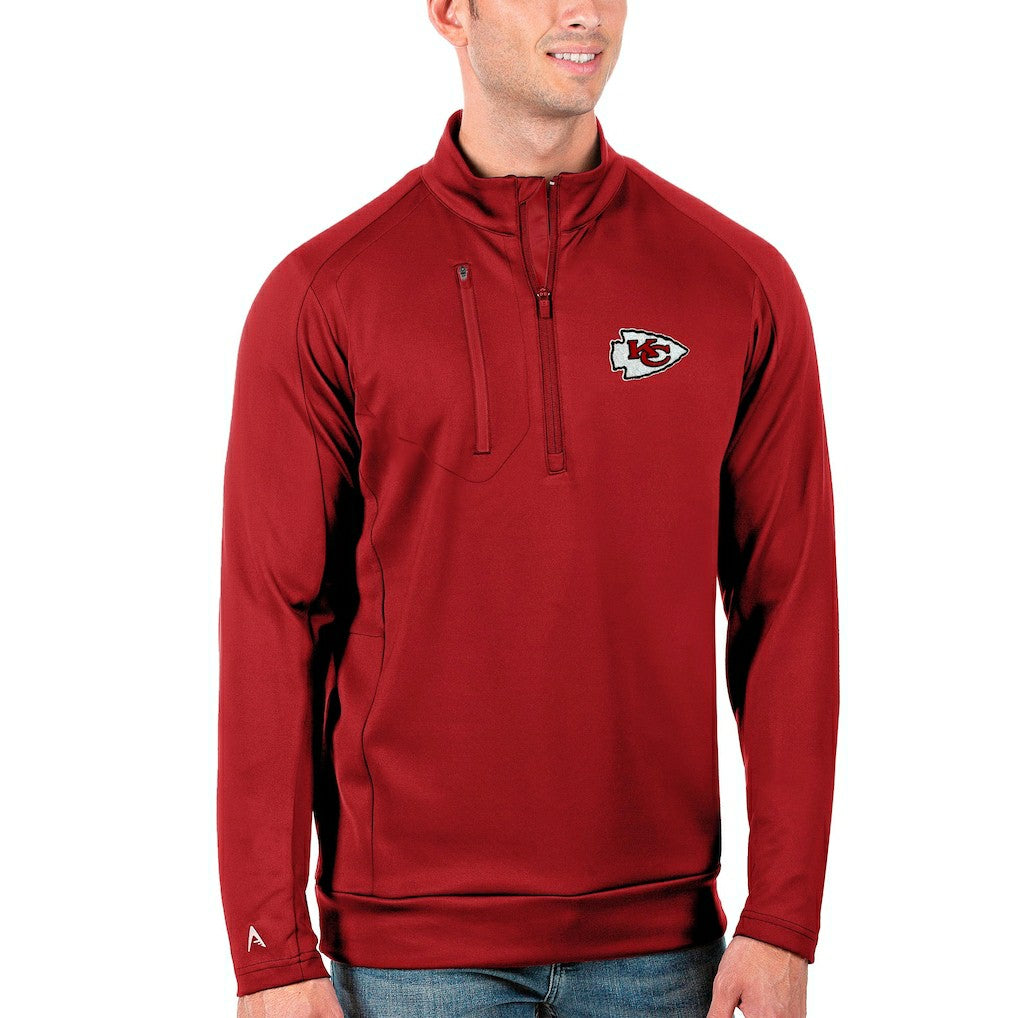 Kansas City Chiefs Antigua Generation Quarter-Zip Pullover Jacket | NFL Hot