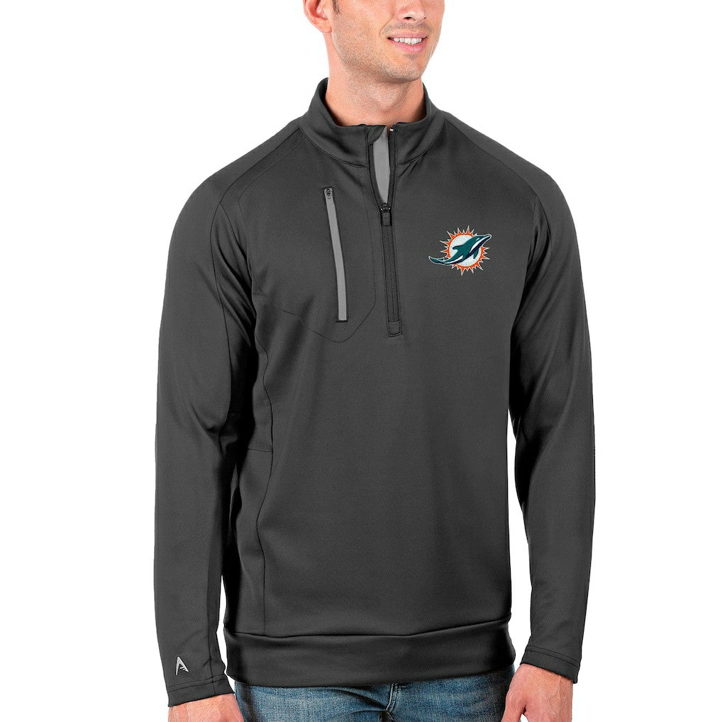 Miami Dolphins Antigua Generation Quarter-Zip Pullover Jacket | NFL Online