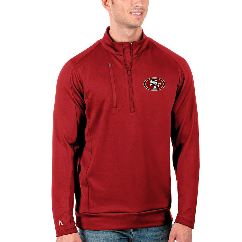 San Francisco 49ers Antigua Generation Quarter-Zip Pullover Jacket | NFL On sale
