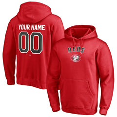 Cincinnati Reds Cooperstown Winning Streak Personalized Name & Number Pullover Hoodie - MLB Hoodies