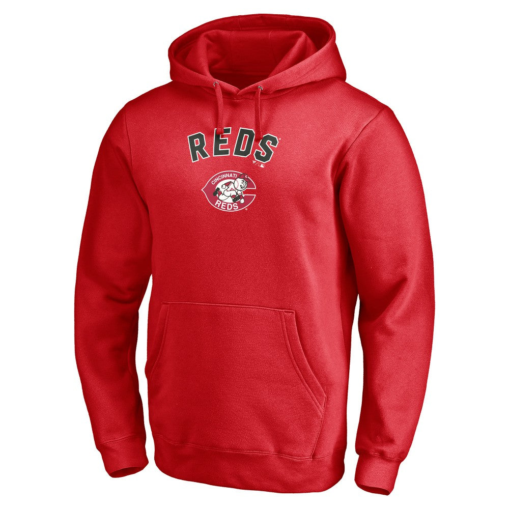 Cincinnati Reds Cooperstown Winning Streak Personalized Name & Number Pullover Hoodie - MLB Hoodies