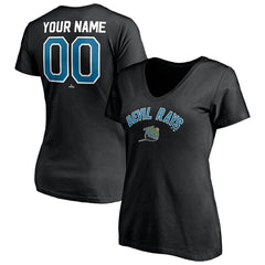 Tampa Bay Rays Women's Cooperstown Winning Streak Personalized Name & Number V-Neck T-Shirt - MLB T-shirts