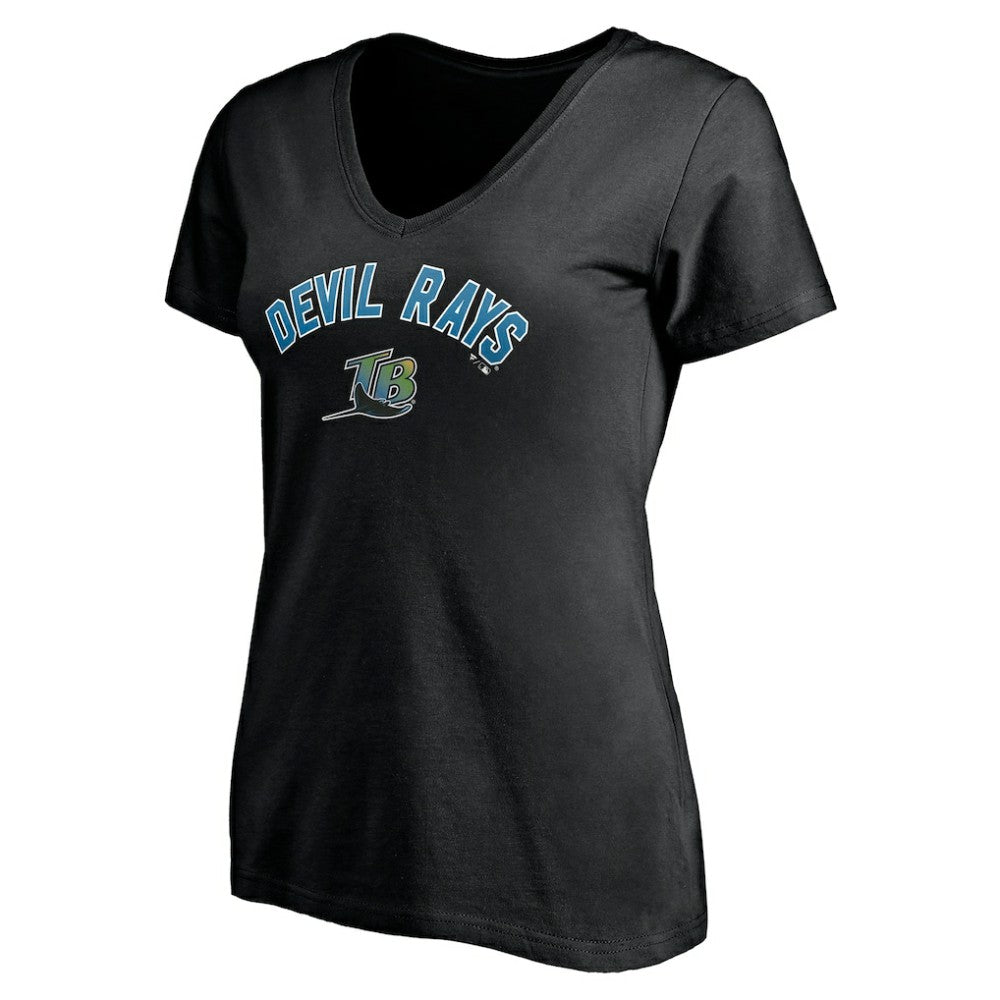 Tampa Bay Rays Women's Cooperstown Winning Streak Personalized Name & Number V-Neck T-Shirt - MLB T-shirts