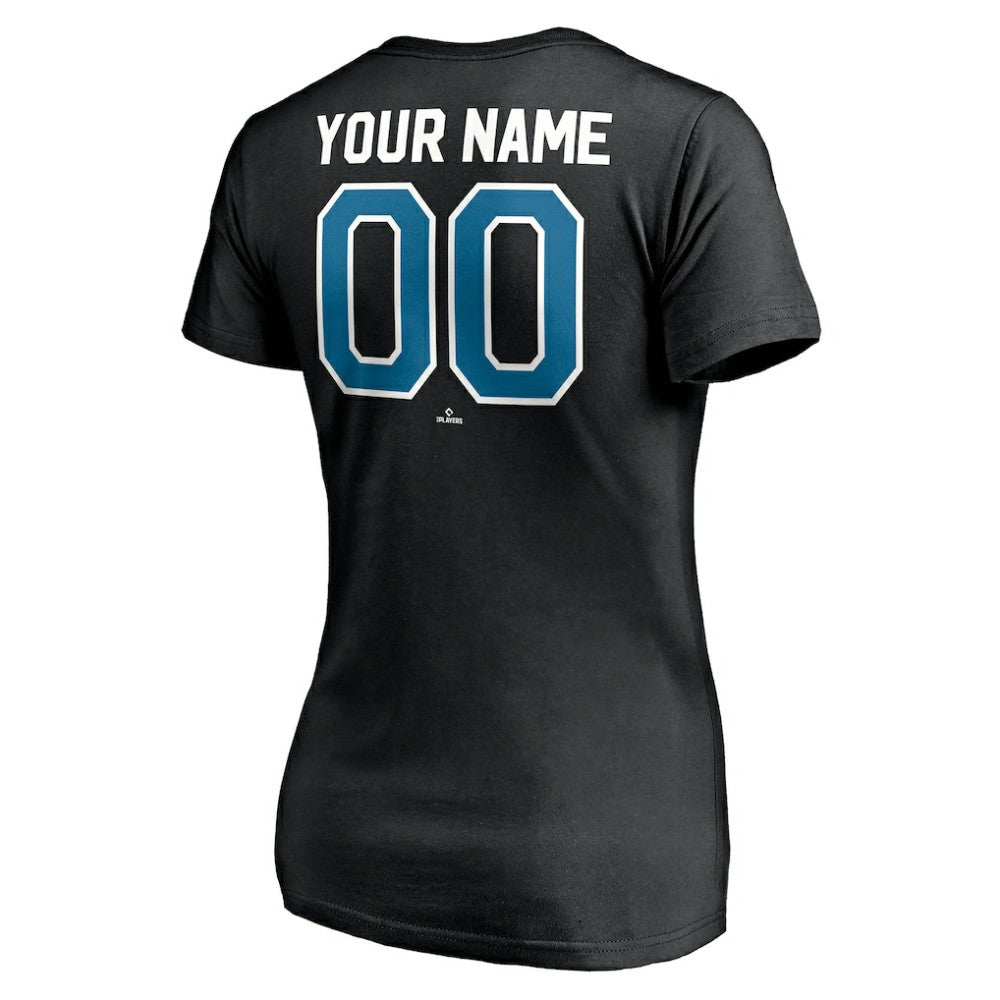 Tampa Bay Rays Women's Cooperstown Winning Streak Personalized Name & Number V-Neck T-Shirt - MLB T-shirts