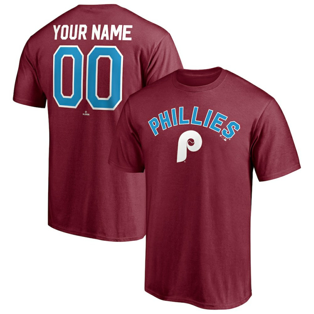 Philadelphia Phillies Cooperstown Winning Streak Alternate Personalized Name & Number T-Shirt - MLB T-shirts