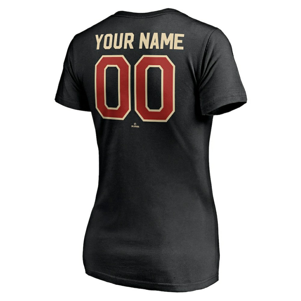 Houston Astros Women's Cooperstown Winning Streak Alternate Personalized Name & Number V-Neck T-Shirt - MLB T-shirts