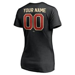 Houston Astros Women's Cooperstown Winning Streak Alternate Personalized Name & Number V-Neck T-Shirt - MLB T-shirts