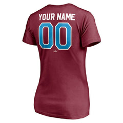 Philadelphia Phillies Women's Cooperstown Winning Streak Alternate Personalized Name & Number V-Neck T-Shirt - MLB T-shirts