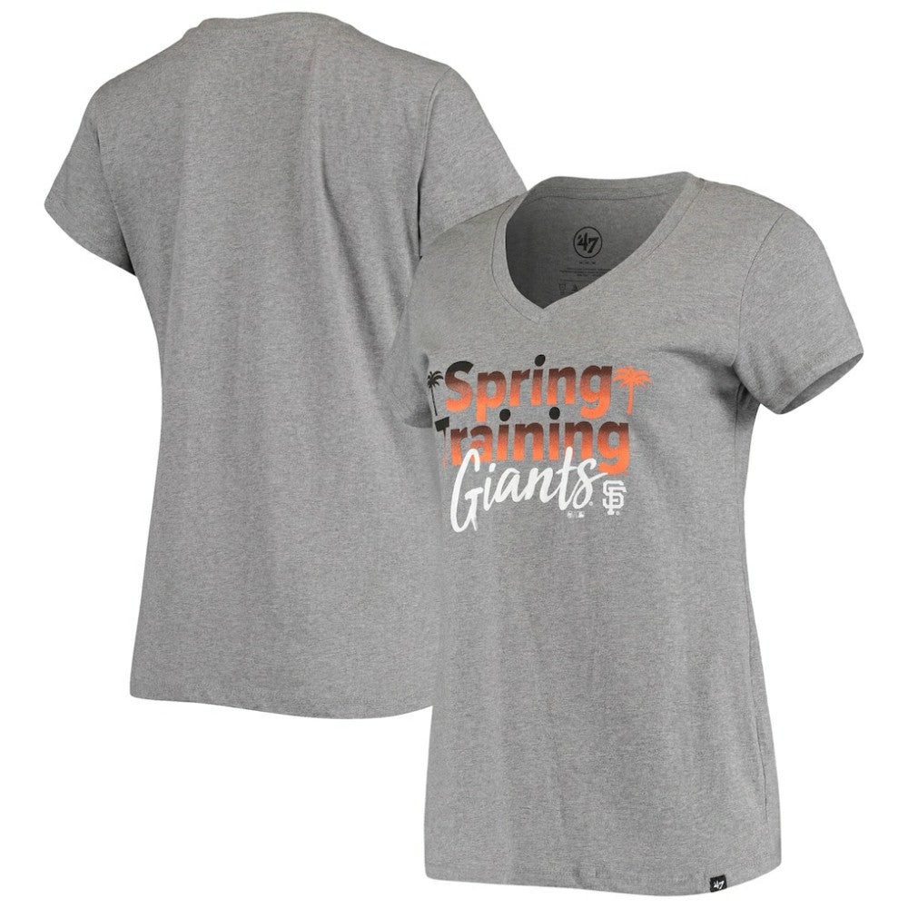 San Francisco Giants '47 Women's Spring Training Fade V-Neck T-Shirt - MLB T-shirts