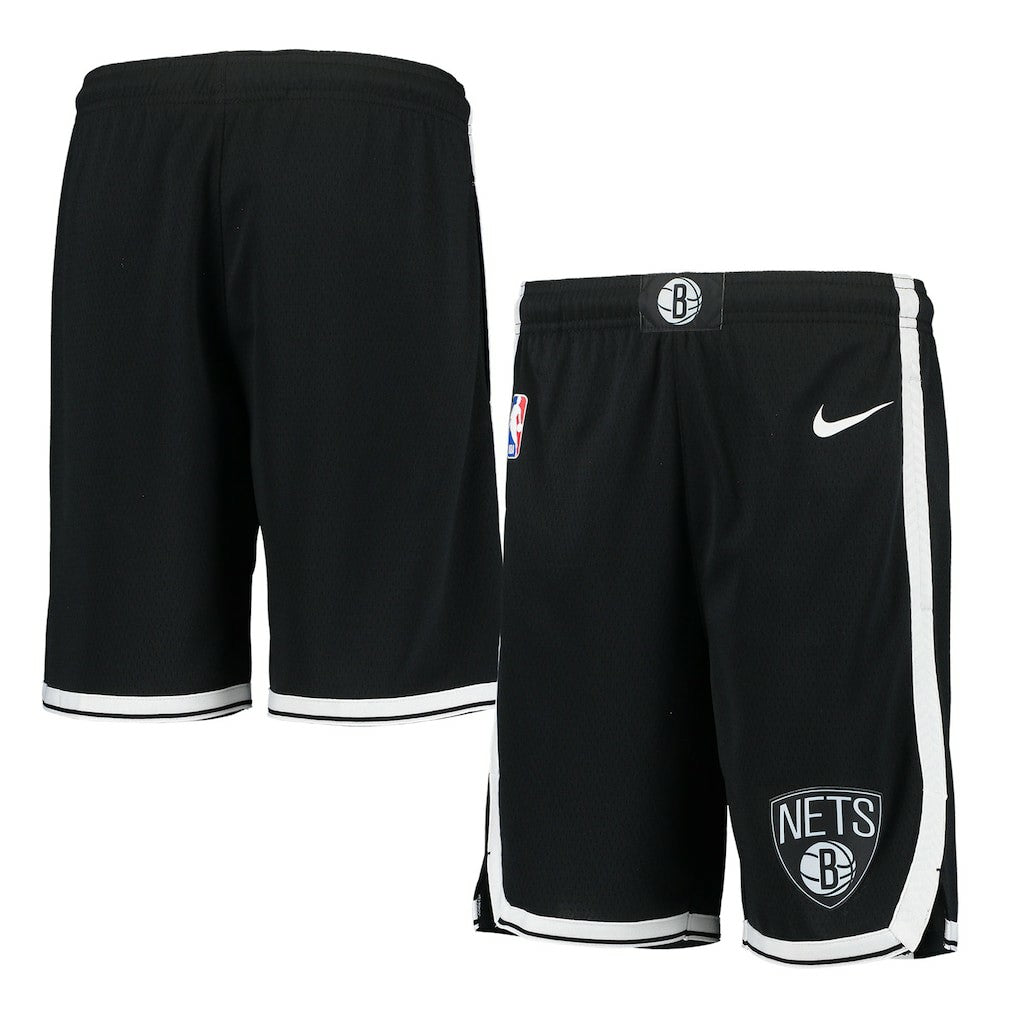 Black Brooklyn Nets Youth 2020/21 Swingman Performance Shorts | NBA