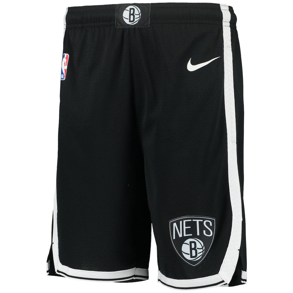 Black Brooklyn Nets Youth 2020/21 Swingman Performance Shorts | NBA