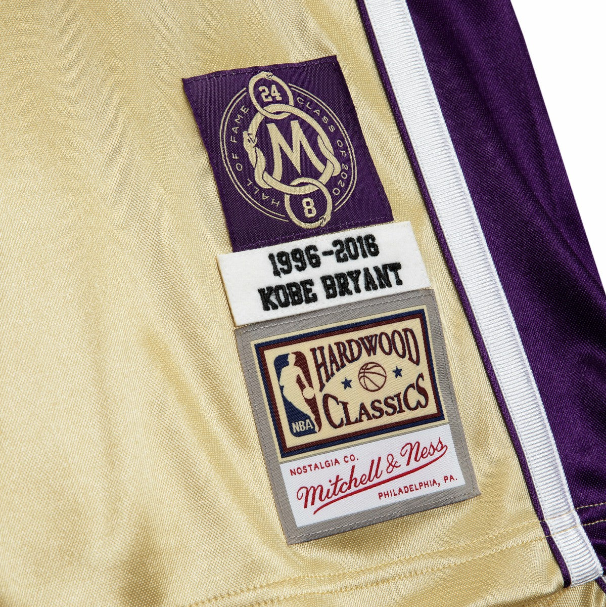 Gold Kobe Bryant Los Angeles Lakers Hall of Fame Class of 2020 #8 Authentic Jersey | NBA