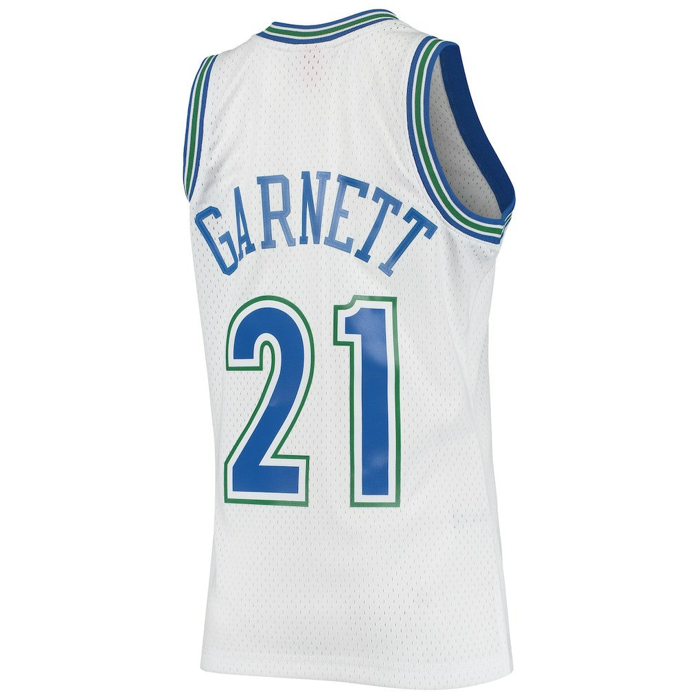 White Kevin Garnett Minnesota Timberwolves 1995/96 Hardwood Classics Swingman Jersey | NBA