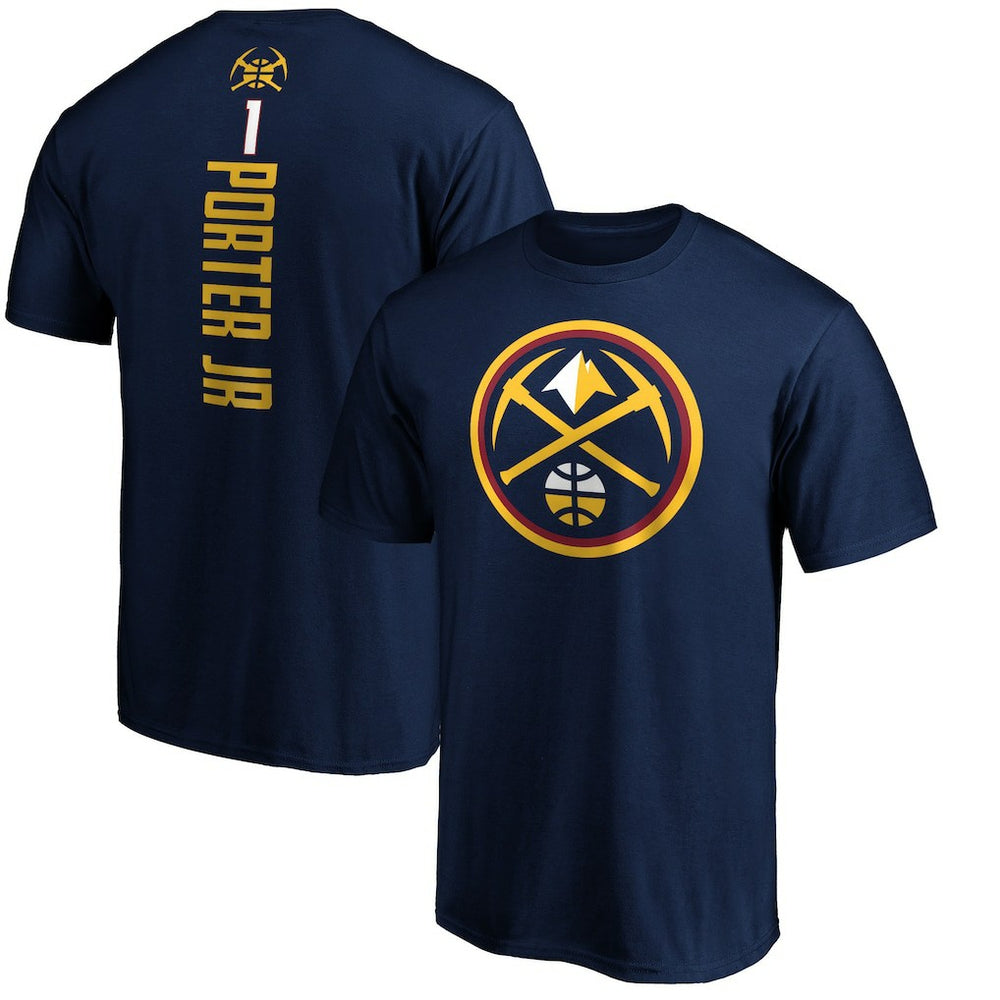 Navy Michael Porter Jr. Denver Nuggets Playmaker Name & Number T-Shirt sale | NBA