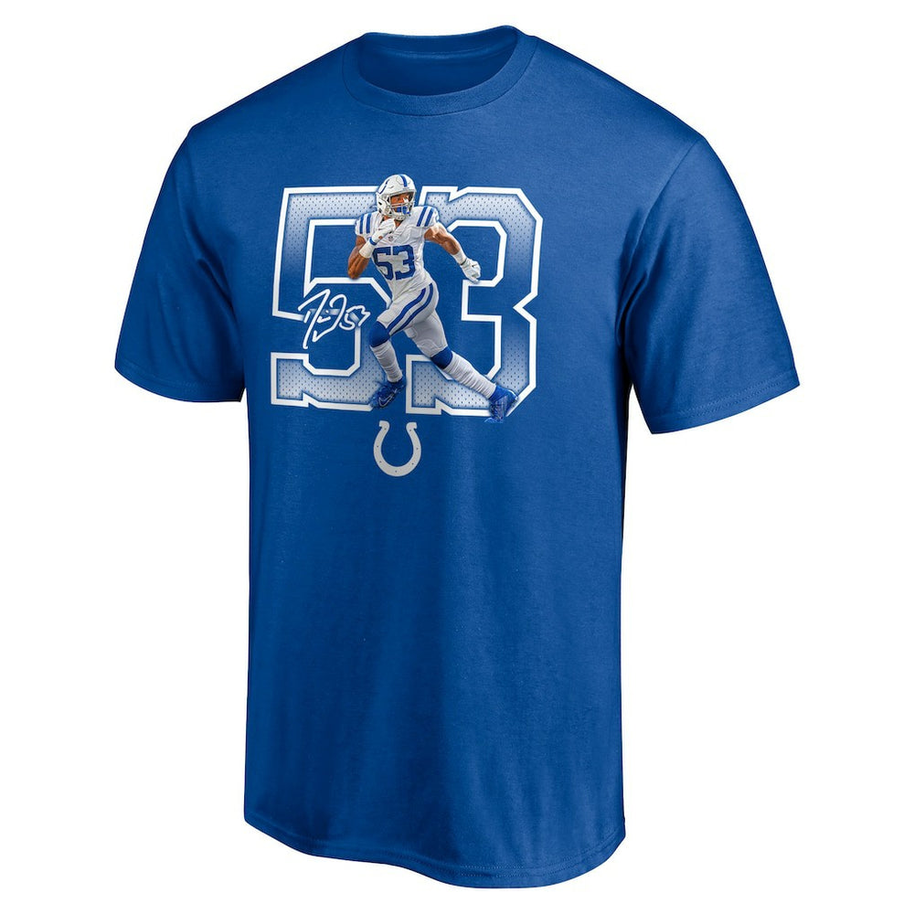 Indianapolis Colts Shaquille Leonard  Powerhouse Player Graphic T-Shirt | NFL Near me