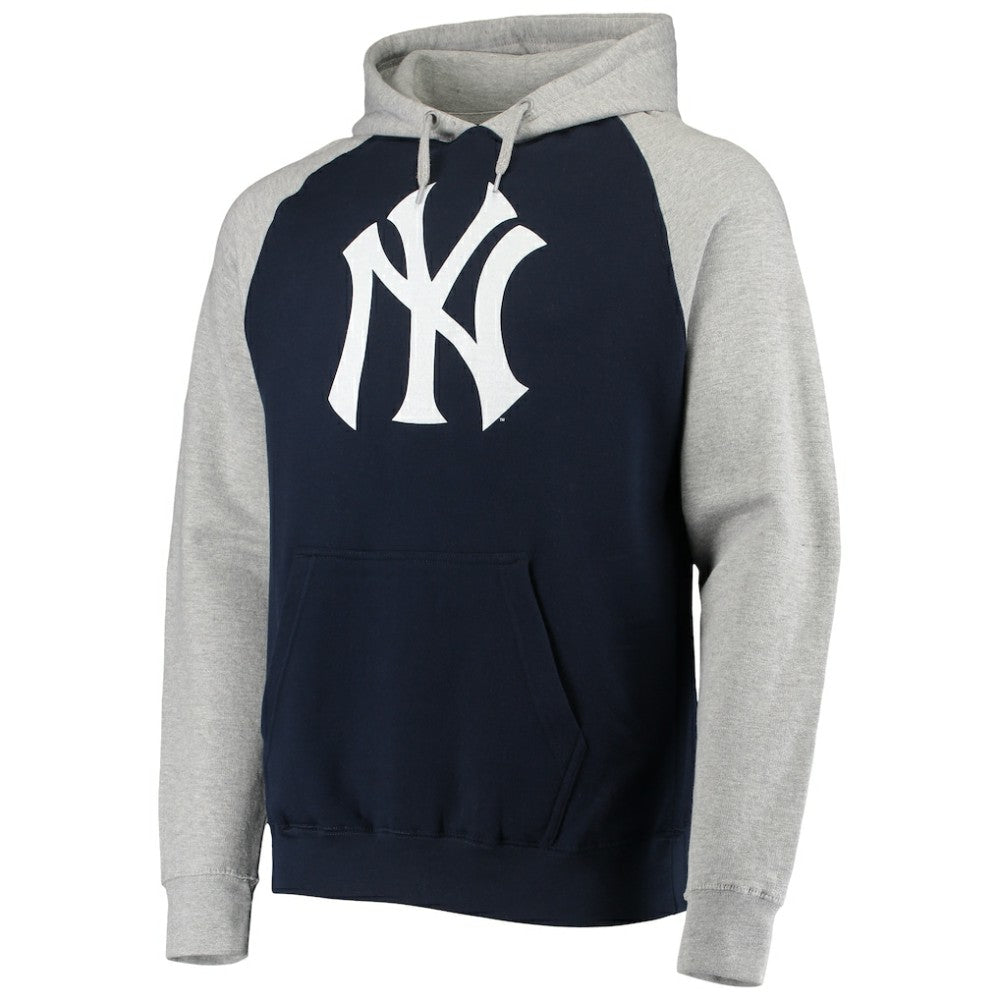 New York Yankees Stitches Raglan Pullover Hoodie - MLB Hoodies