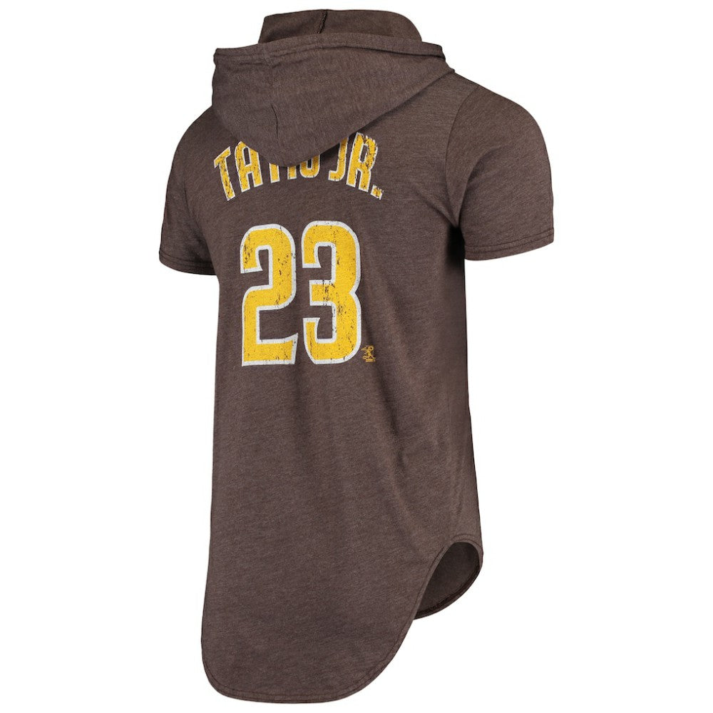 Fernando Tatis Jr. San Diego Padres Majestic Threads Softhand Player Tri-Blend Hoodie T-Shirt - MLB Hoodies