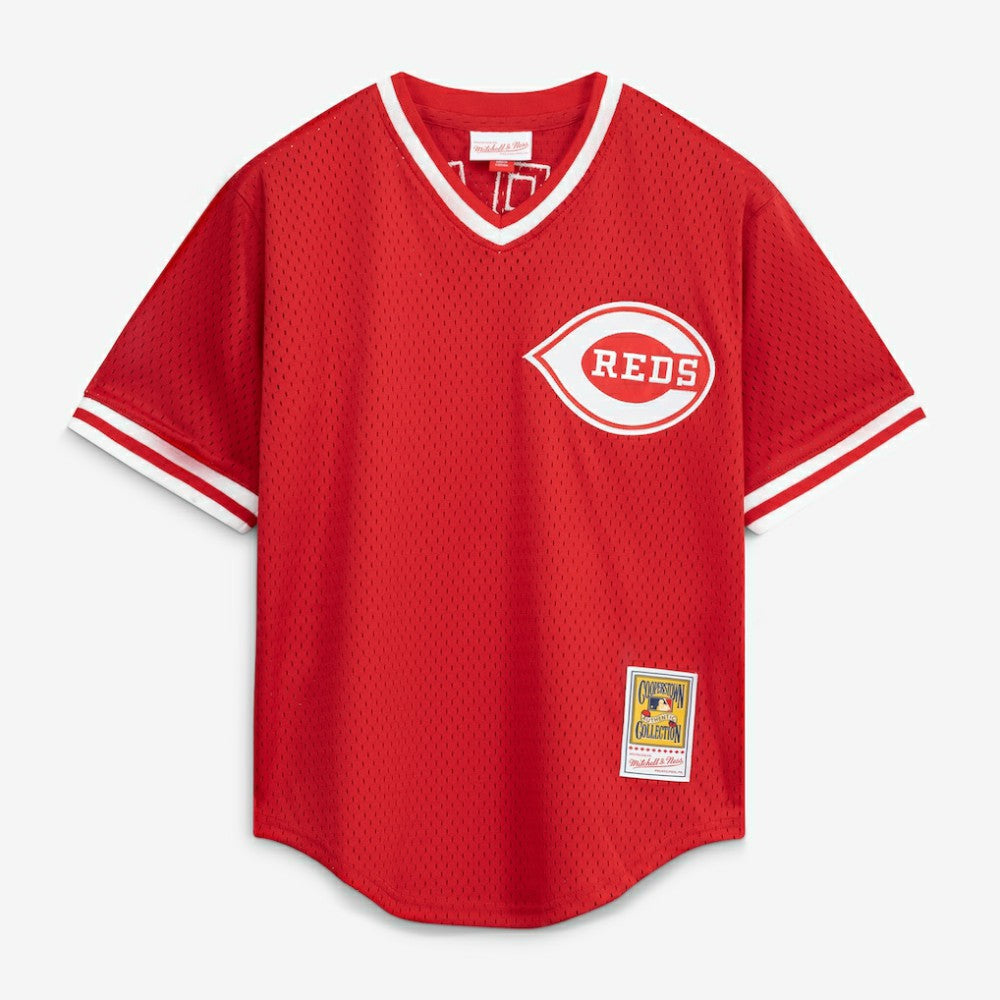 Pete Rose Cincinnati Reds Mitchell & Ness Authentic Batting Practice Jersey - MLB Jerseys