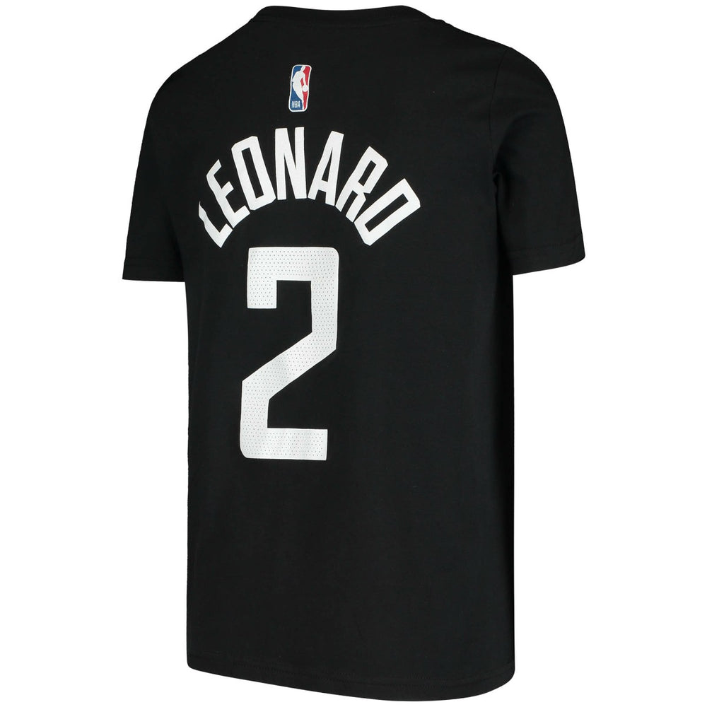 Black Kawhi Leonard LA Clippers Jordan Brand Youth Statement Edition Name & Number T-Shirt | NBA