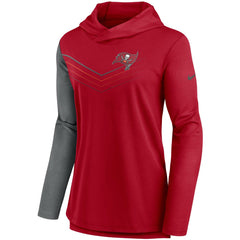Tampa Bay Buccaneers Women's Chevron Hoodie Performance Long Sleeve T-Shirt | NFL Near me