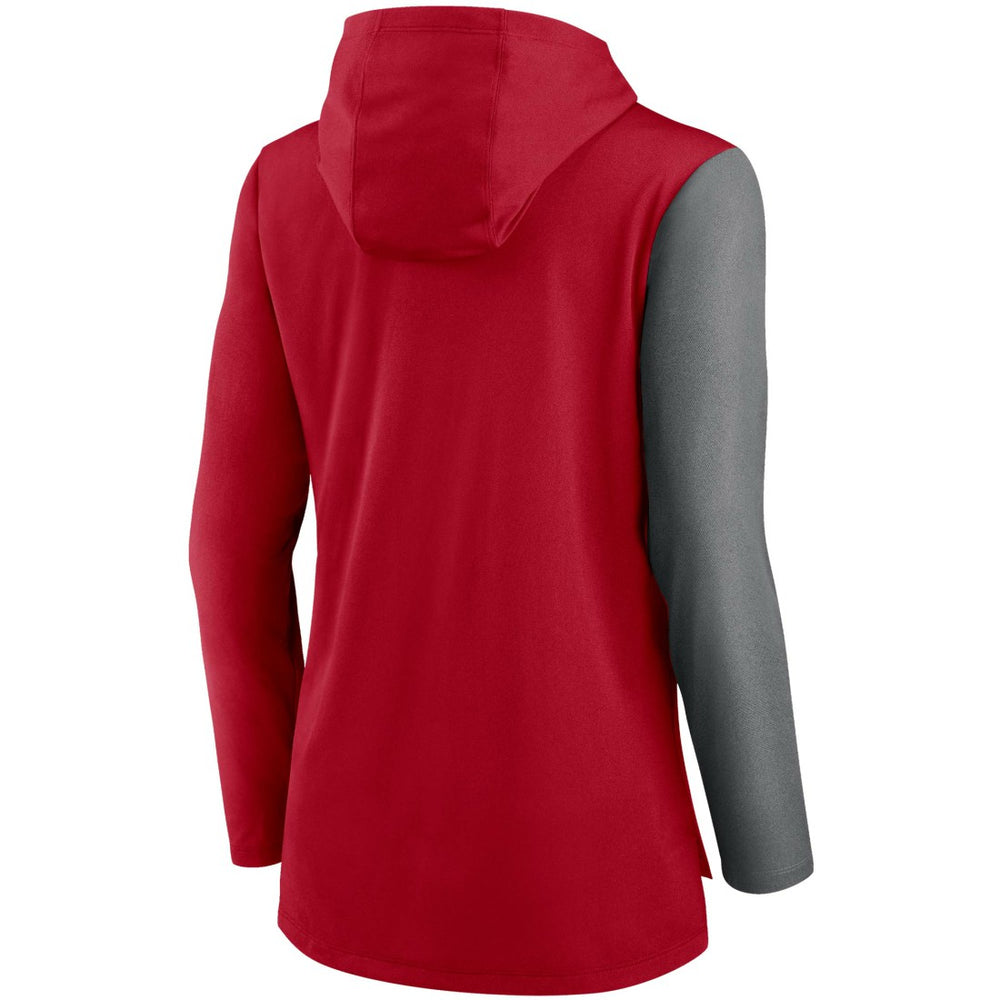 Tampa Bay Buccaneers Women's Chevron Hoodie Performance Long Sleeve T-Shirt | NFL Near me