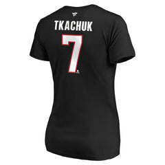 Brady Tkachuk Ottawa Senators Fanatics Women's Authentic Stack Name & Number V-Neck T-Shirt -  NHL T-shirts