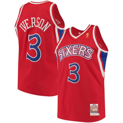 Red Allen Iverson Philadelphia 76ers 1996/97 Hardwood Classics Authentic Jersey | NBA