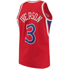 Red Allen Iverson Philadelphia 76ers 1996/97 Hardwood Classics Authentic Jersey | NBA