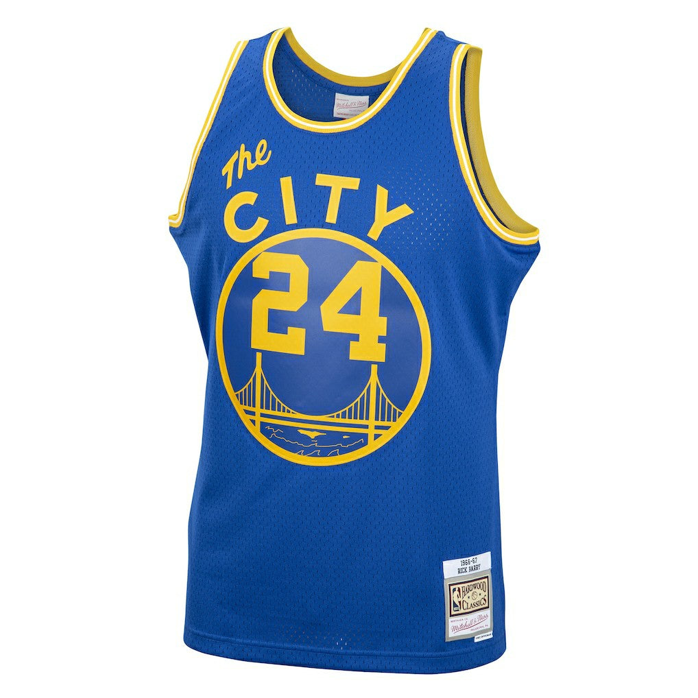 Royal Rick Barry Golden State Warriors 1966/67 Hardwood Classics Swingman Jersey sale | NBA