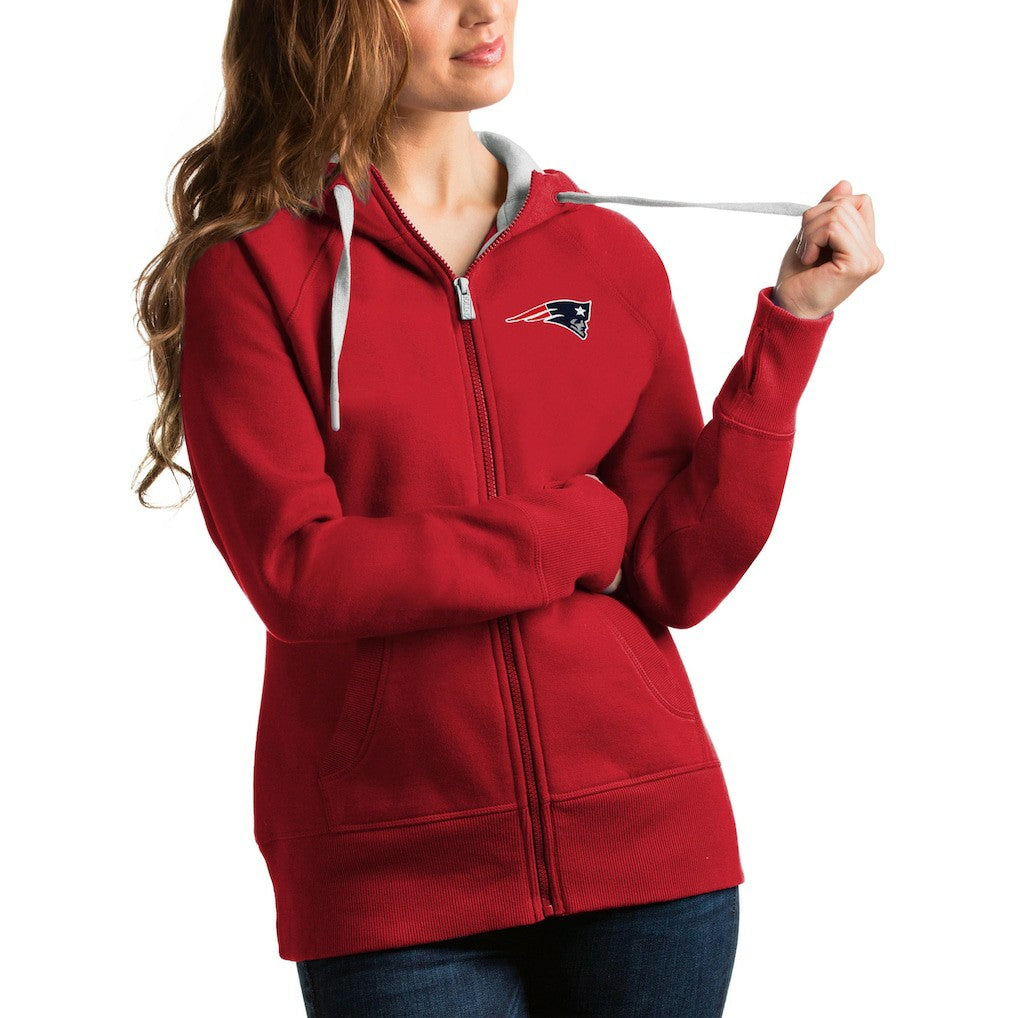 New England Patriots Antigua Women's Victory Full-Zip Hoodie | NFL Sale