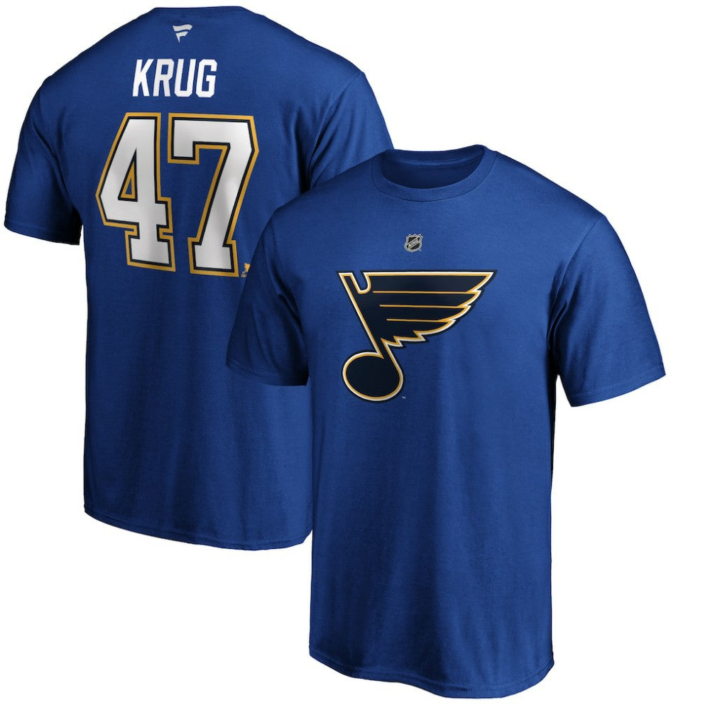 Torey Krug St. Louis Blues Fanatics Authentic Stack Name & Number T-Shirt -  NHL T-shirts