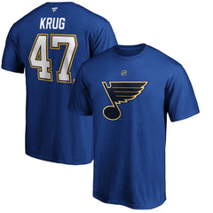 Torey Krug St. Louis Blues Fanatics Authentic Stack Name & Number T-Shirt -  NHL T-shirts