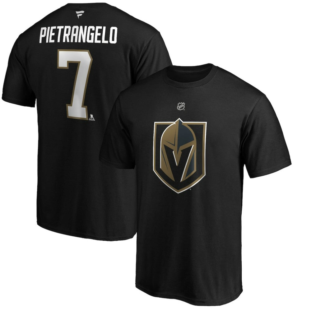 Alex Pietrangelo Vegas Golden Knights Fanatics Authentic Stack Name & Number T-Shirt -  NHL T-shirts