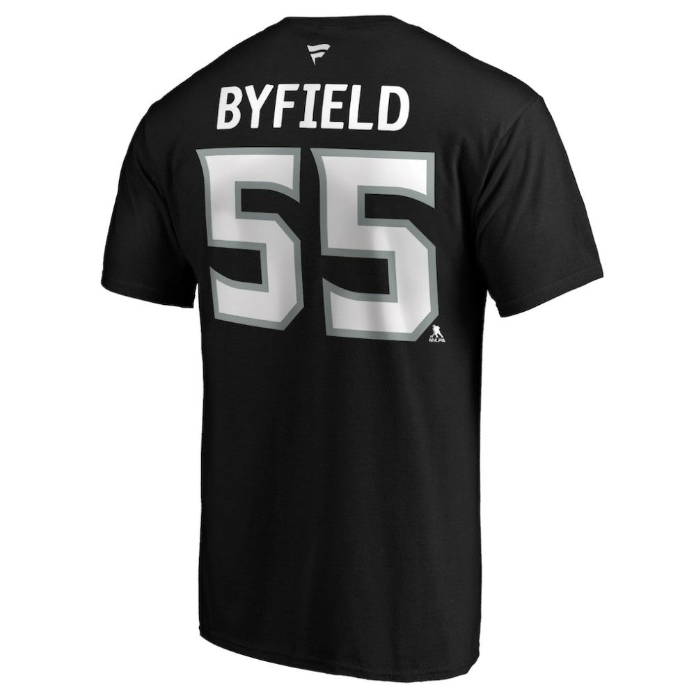 Quinton Byfield Los Angeles Kings Fanatics Authentic Stack Name & Number T-Shirt -  NHL T-shirts