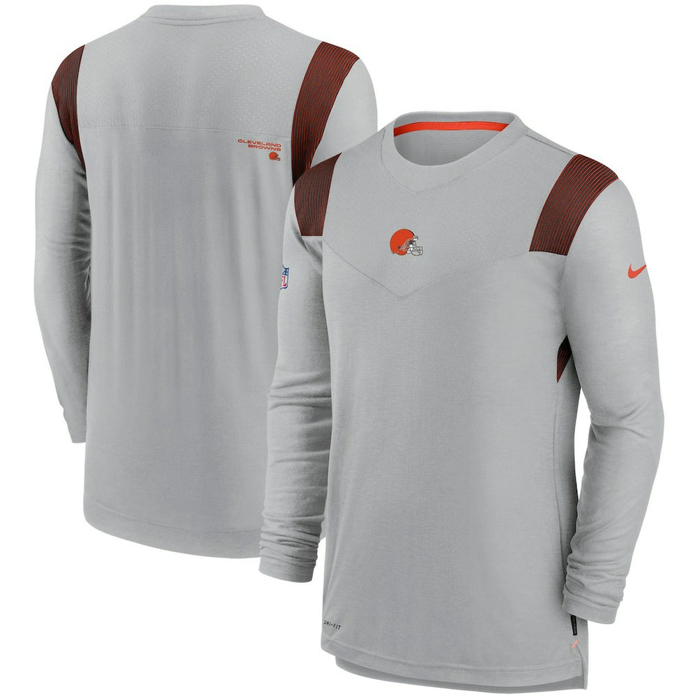 Cleveland Browns Sideline Player UV Performance Long Sleeve T-Shirt | NFL Discount