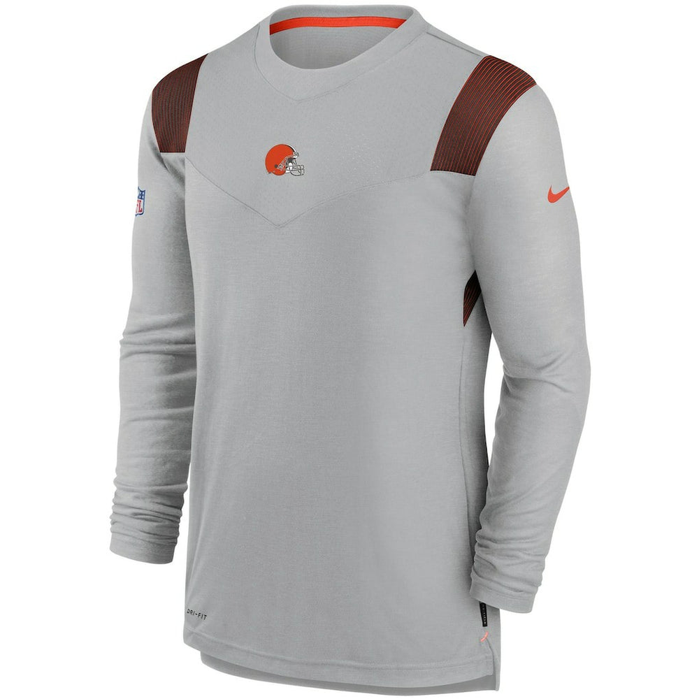 Cleveland Browns Sideline Player UV Performance Long Sleeve T-Shirt | NFL Discount