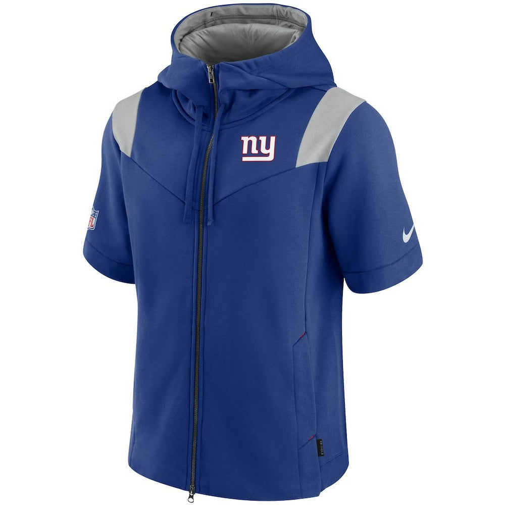 New York Giants Sideline Showout Short Sleeve Full-Zip Hoodie | NFL Hot
