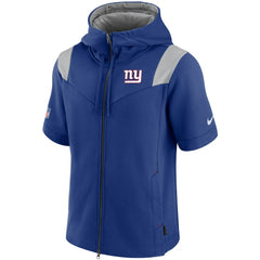 New York Giants Sideline Showout Short Sleeve Full-Zip Hoodie | NFL Hot