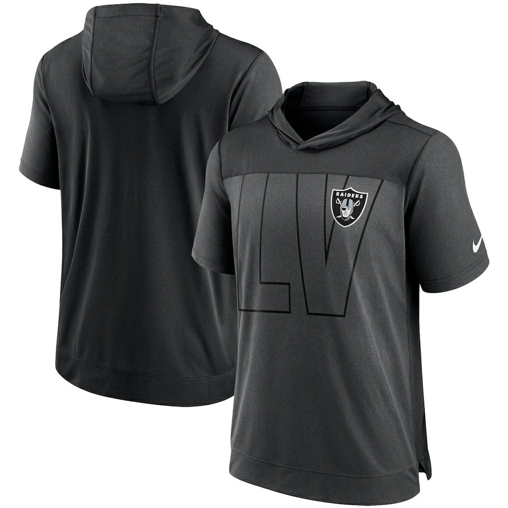 Las Vegas Raiders Performance Hoodie T-Shirt | NFL New