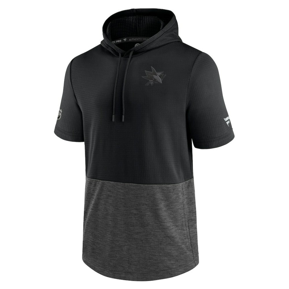 San Jose Sharks Fanatics Authentic Pro Travel and Training Short Sleeve Pullover Hoodie -  NHL Hoodies