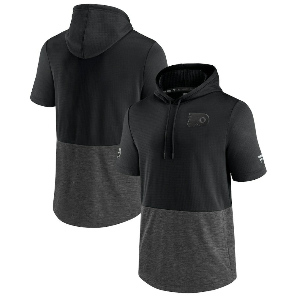 Philadelphia Flyers Fanatics Authentic Pro Travel and Training Short Sleeve Pullover Hoodie -  NHL Hoodies