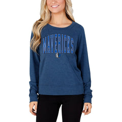 Navy Dallas Mavericks Concepts Sport Women's Mainstream Terry Long Sleeve Top sale | NBA