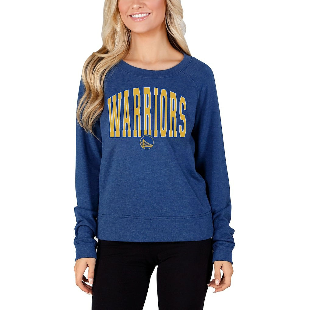 Royal Golden State Warriors Concepts Sport Women's Mainstream Terry Long Sleeve Top sale | NBA