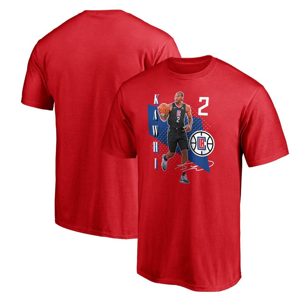 Red Kawhi Leonard LA Clippers Pick & Roll T-Shirt | NBA