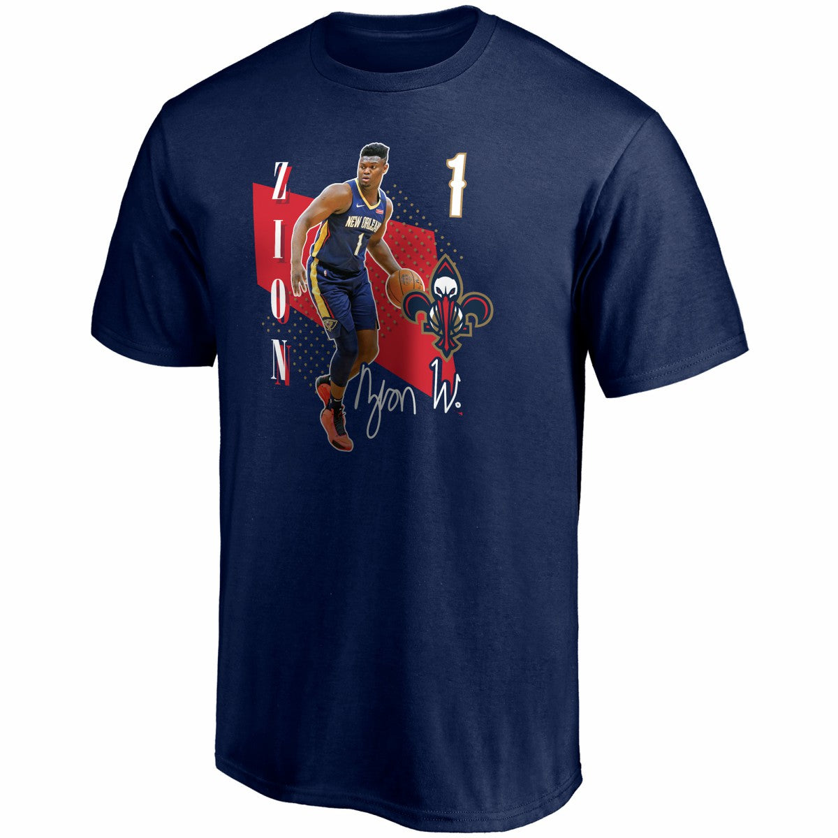 Navy Zion Williamson New Orleans Pelicans Pick & Roll T-Shirt | NBA