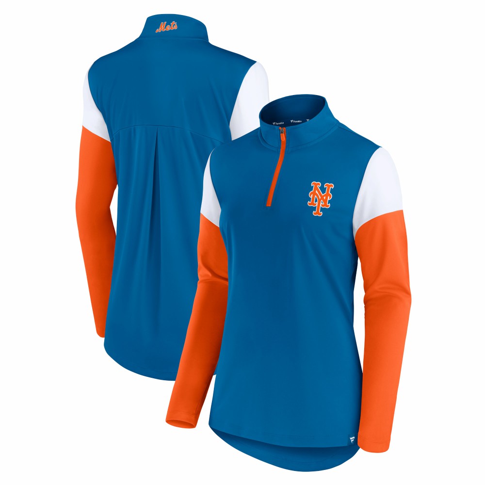 New York Mets Fanatics Women's Authentic Fleece Quarter-Zip Jacket - MLB Jackets