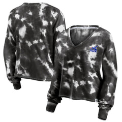 Chicago White Sox Fanatics Women's Tie-Dye V-Neck Pullover Cropped Tee - MLB Pullover