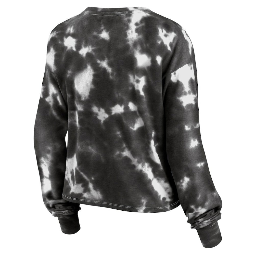 Chicago White Sox Fanatics Women's Tie-Dye V-Neck Pullover Cropped Tee - MLB Pullover