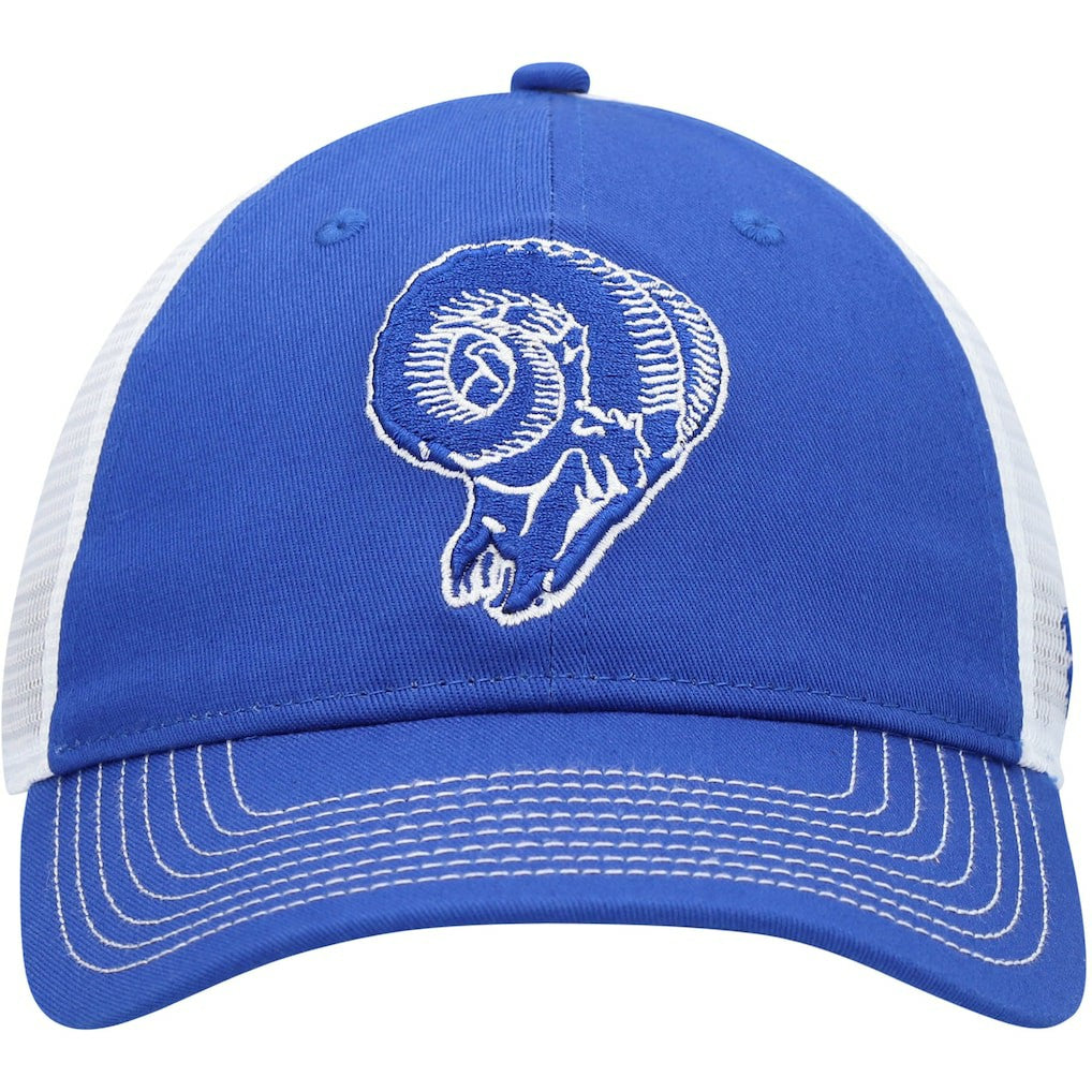 Los Angeles Rams Fundamental Vintage Trucker Unstructured Adjustable Hat | NFL New